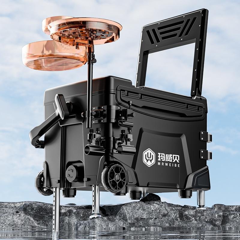 A full of 2024 new super-light-wheeler multi-purpose fishing gear in a fishing tank with 36 litres